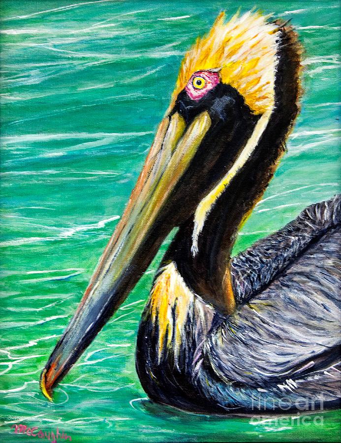 Pelican Painting by Mike McCaughin - Pixels