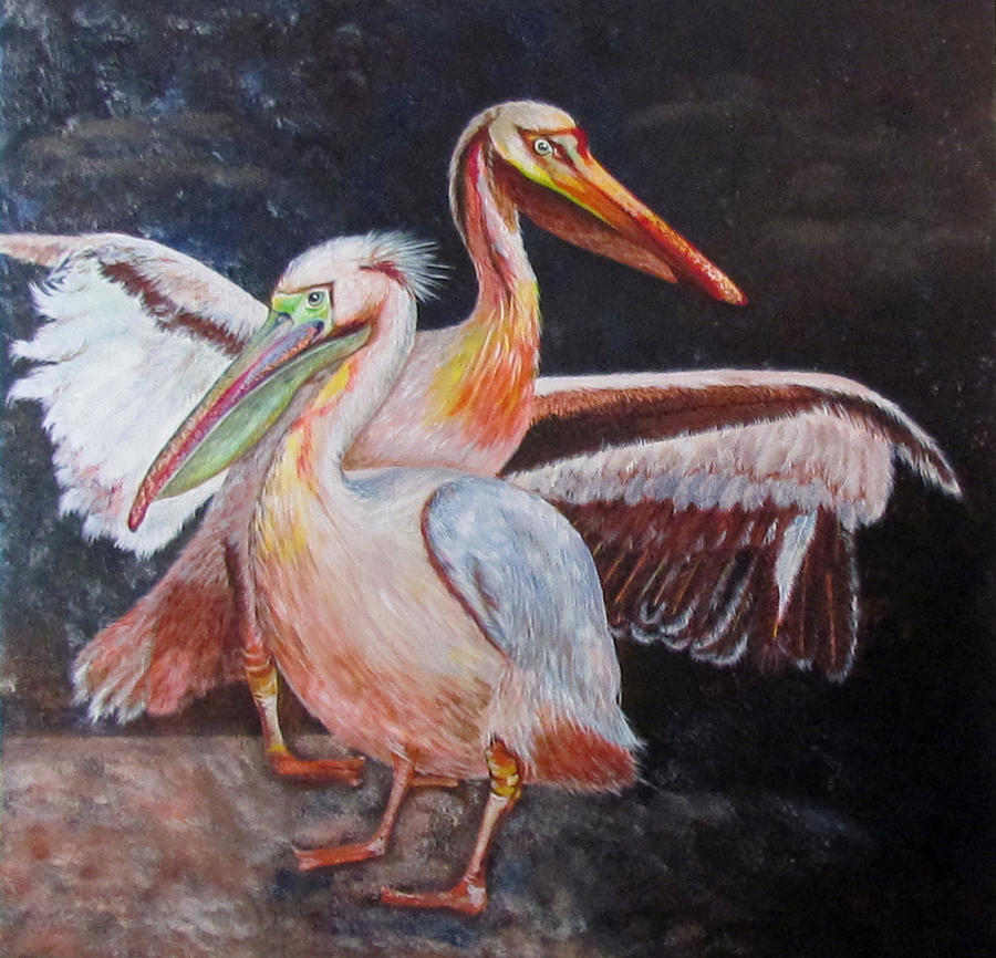 Pelican Pair by Susan Duxter Pelican Pair by Susan Duxter