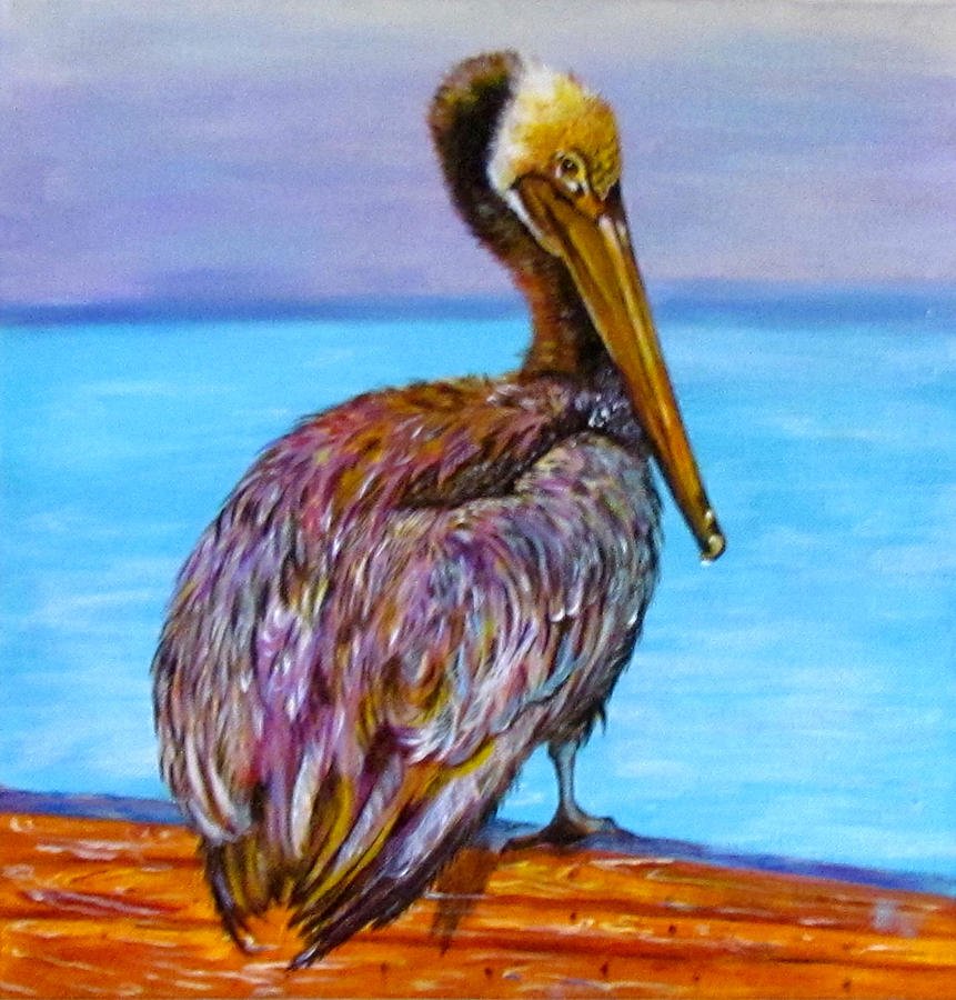 Pelican Pete Painting by Susan Duxter - Fine Art America