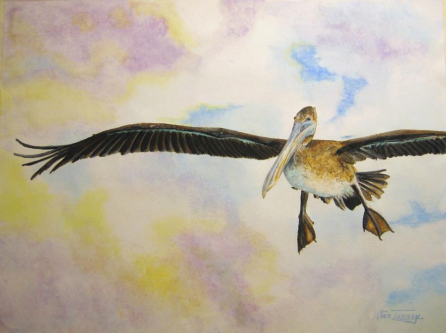 Pelican Painting by Stan Tenney