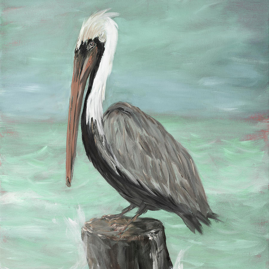 Pelican Painting - Pelican Way I by Julie Derice