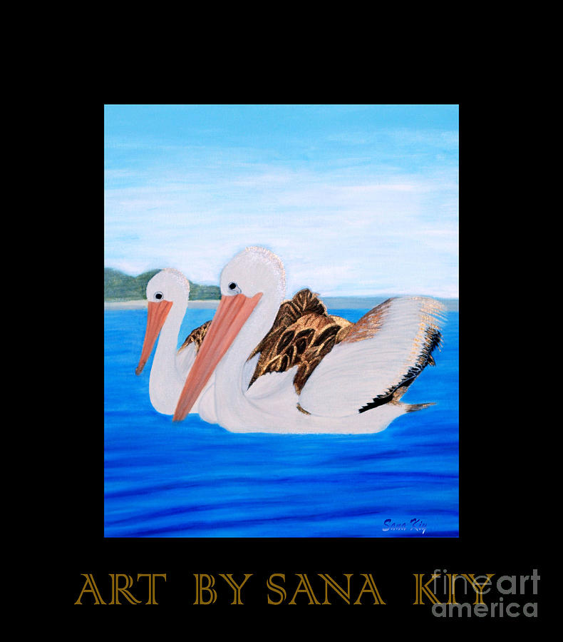 Pelicans. Inspirations Collection. Painting by Oksana Semenchenko