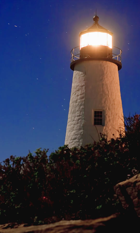 Pemaquid at Night Photograph by Leigh Grundy