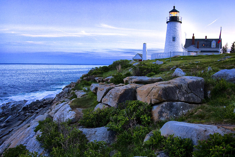 Pemaquid Light at Sunset Photograph by Diana Powell