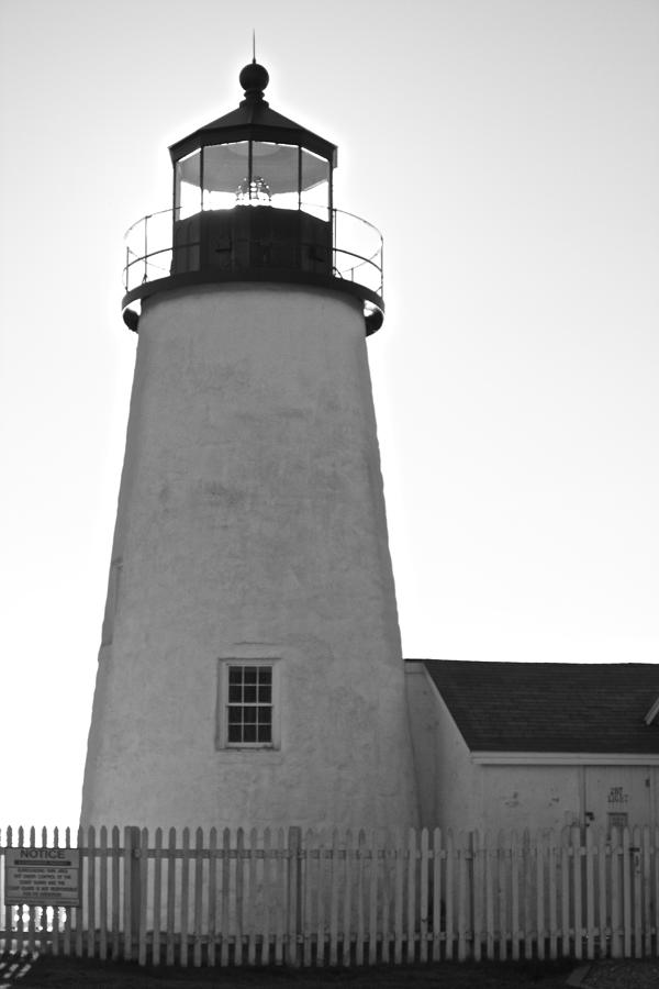 Pemaquid Lighthouse Black and White Photograph by Amazing Jules