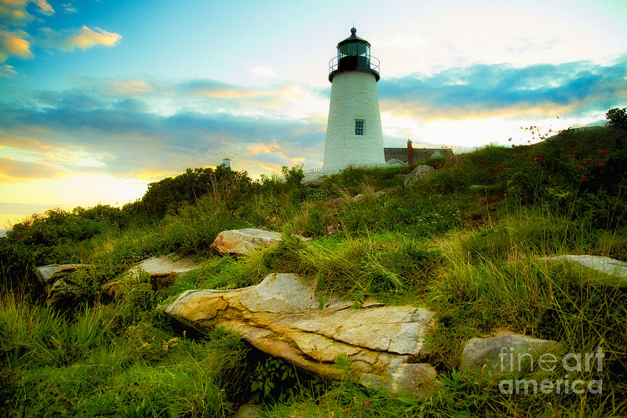 Pemaquid Point Lighthouse Bristol Maine Photograph by Mel Ashar