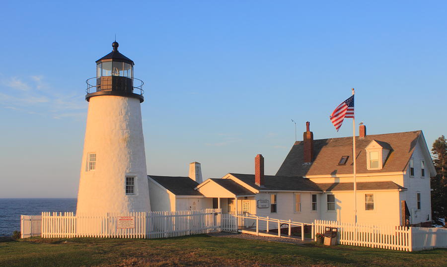 Pemaquid Point Lighthouse Maine Photograph by John Burk