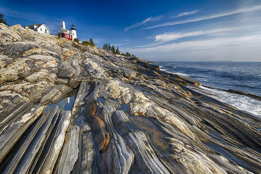 Pemaquid Point Scenic Maine Photograph by George Oze