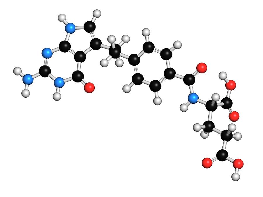 Pemetrexed Lung Cancer Drug Molecule Photograph by Molekuul