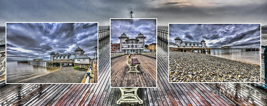 Penarth Pier Triptych Photograph by Steve Purnell
