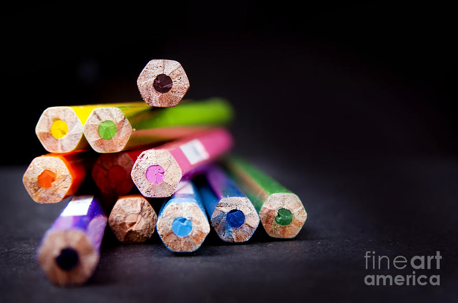 Pencil Photograph - Pencil Colours by THP Creative