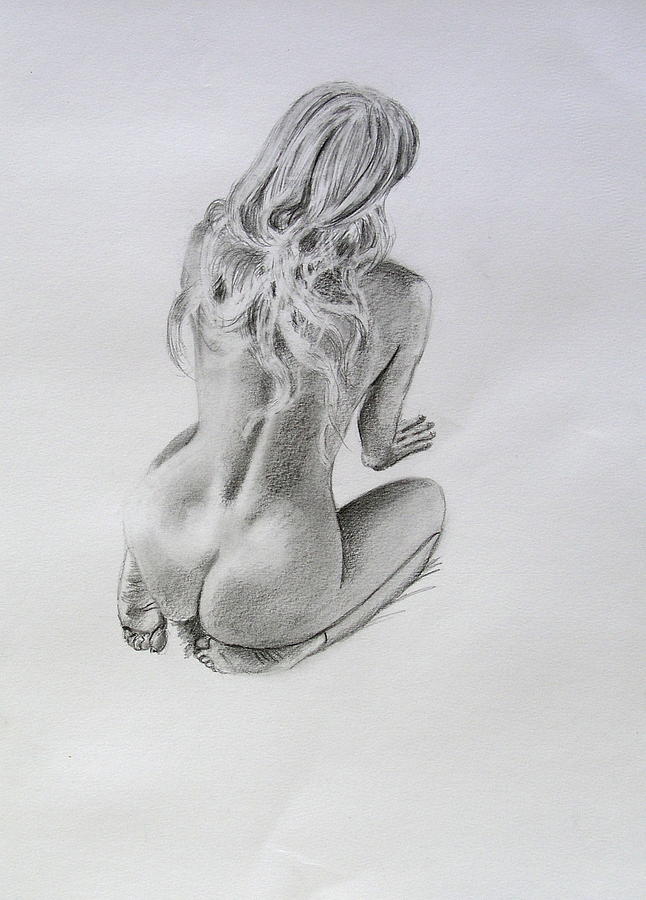 Figure Illustration Nude Art Nude Pencil Drawings Nude Wall.