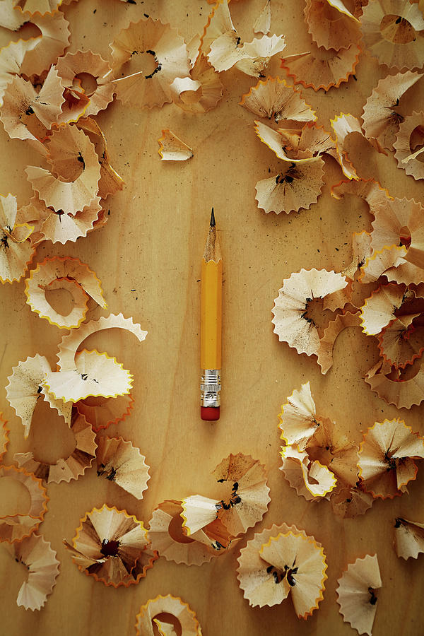 Pencil Sharpened Down To A Stub Photograph by Joseph Clark