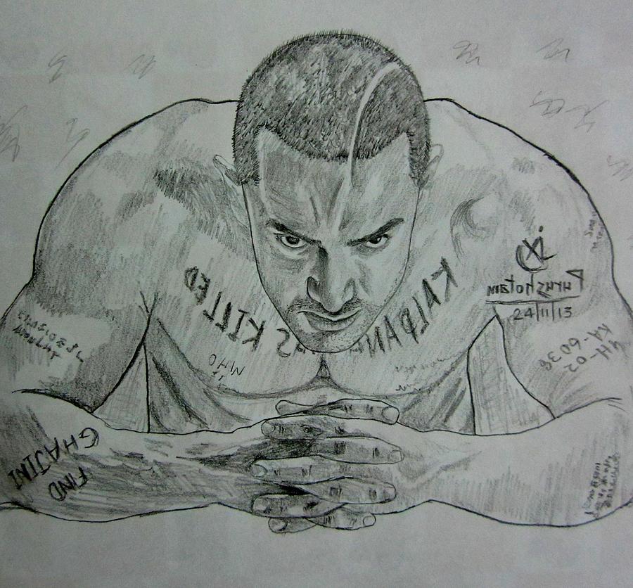 Pencil Sketch Amir Khan Drawing By Purushotama Anil Kumar