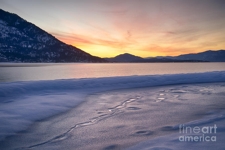 Winter Photograph - Pend Oreille Dawn by Idaho Scenic Images Linda Lantzy