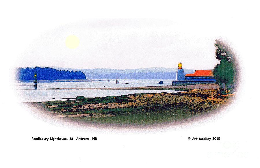 Pendlebury Light at St. andrews Harbour Photograph by Art MacKay