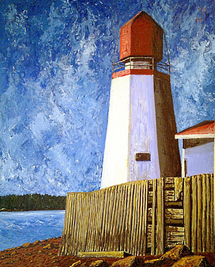Pendlebury Lighthouse Painting by Michael Graham