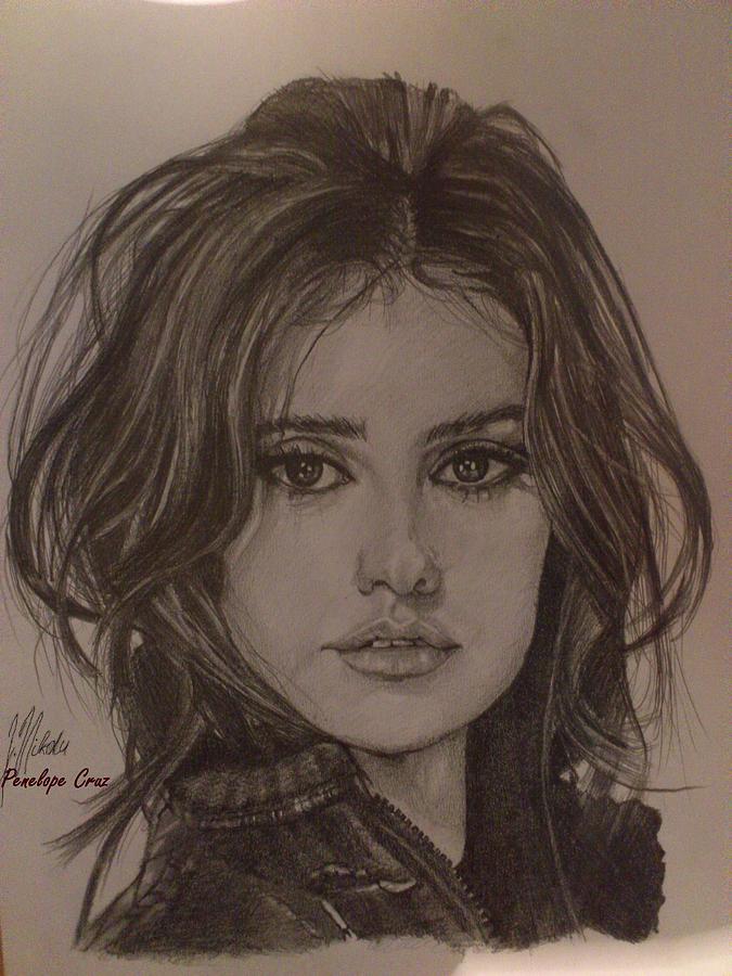 Penelope Cruz Drawing By Nikola Isailovic - Fine Art America