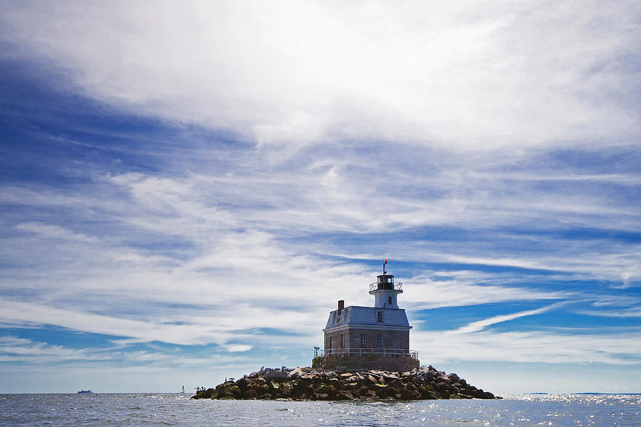 Lighthouse Photograph - Penfield Reef Lighthouse Fairfield Connecticut by Stephanie McDowell