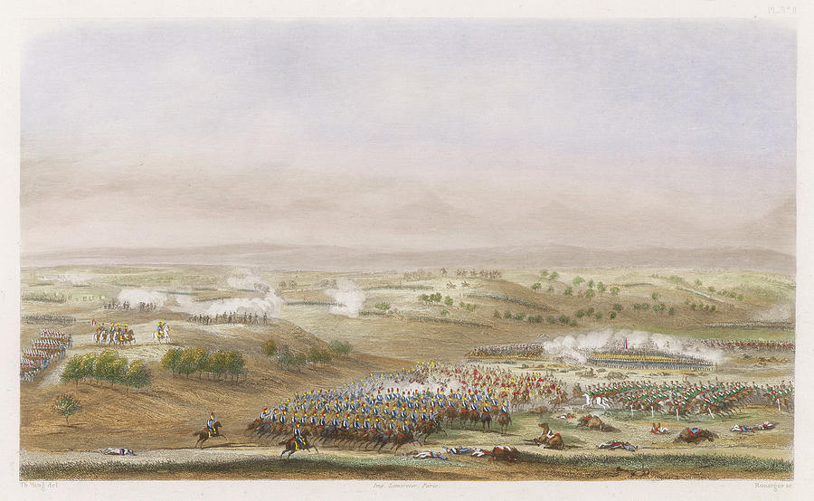 Peninsula Campaign Battle Of Talavera Drawing by Mary Evans Picture Library