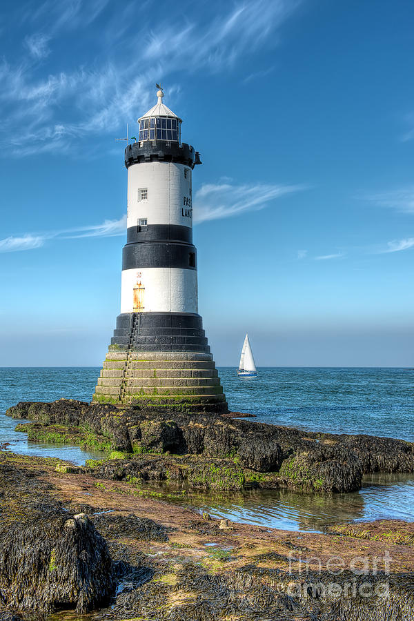 Architecture Photograph - Penmon Point Sailing by Adrian Evans