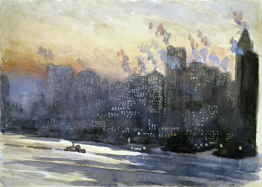 Pennell New York City, 1924 Painting by Granger