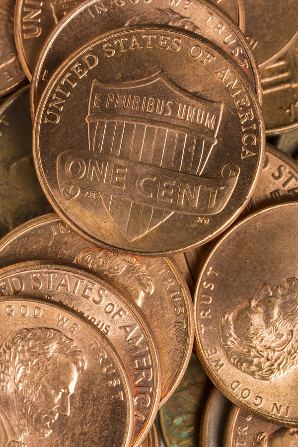 Pennies 6 B Photograph By John Brueske - Fine Art America