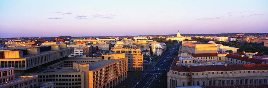 Architecture Photograph - Pennsylvania Ave Washington Dc by Panoramic Images