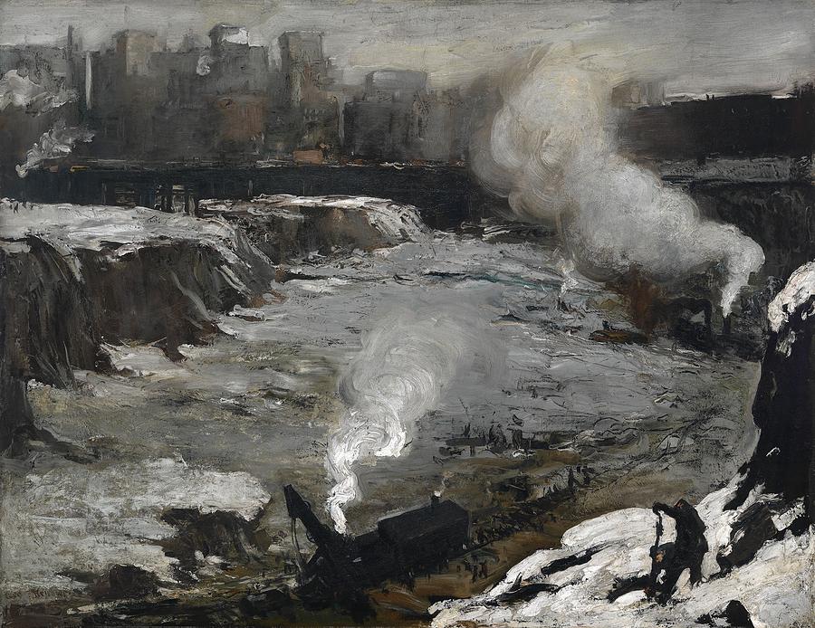 George Wesley Bellows Painting - Pennsylvania Excavation by Celestial Images