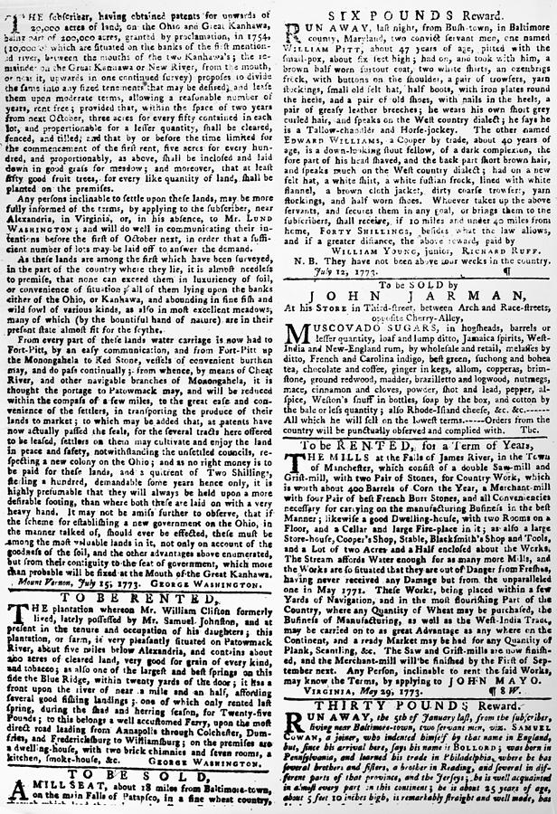 Pennsylvania Gazette, 1773 Painting By Granger