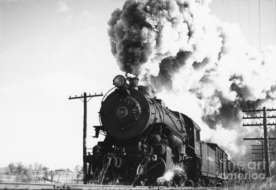 Pennsylvania Railroad Locomotive, 1941 by Hagley Archive