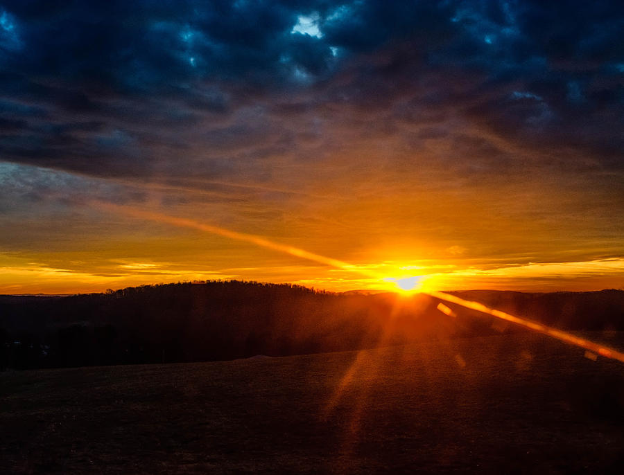 Pennsylvania Sunset Photograph by Alan Goldberg