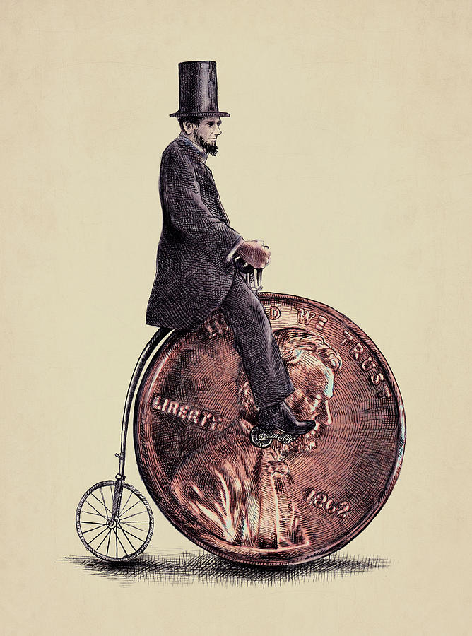 Abe Digital Art - Penny Farthing by Eric Fan Abe Digital Art - Penny Farthing by Eric Fan
