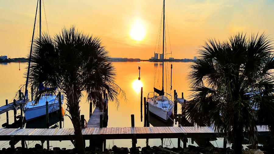 Pensacola Beach Harbor Photograph by JC Findley
