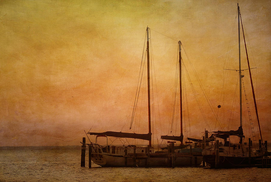 Sunset Photograph - Pensacola Harbor by Kim Hojnacki