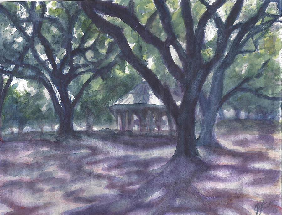 Pensacola Park Painting by Julie Garcia