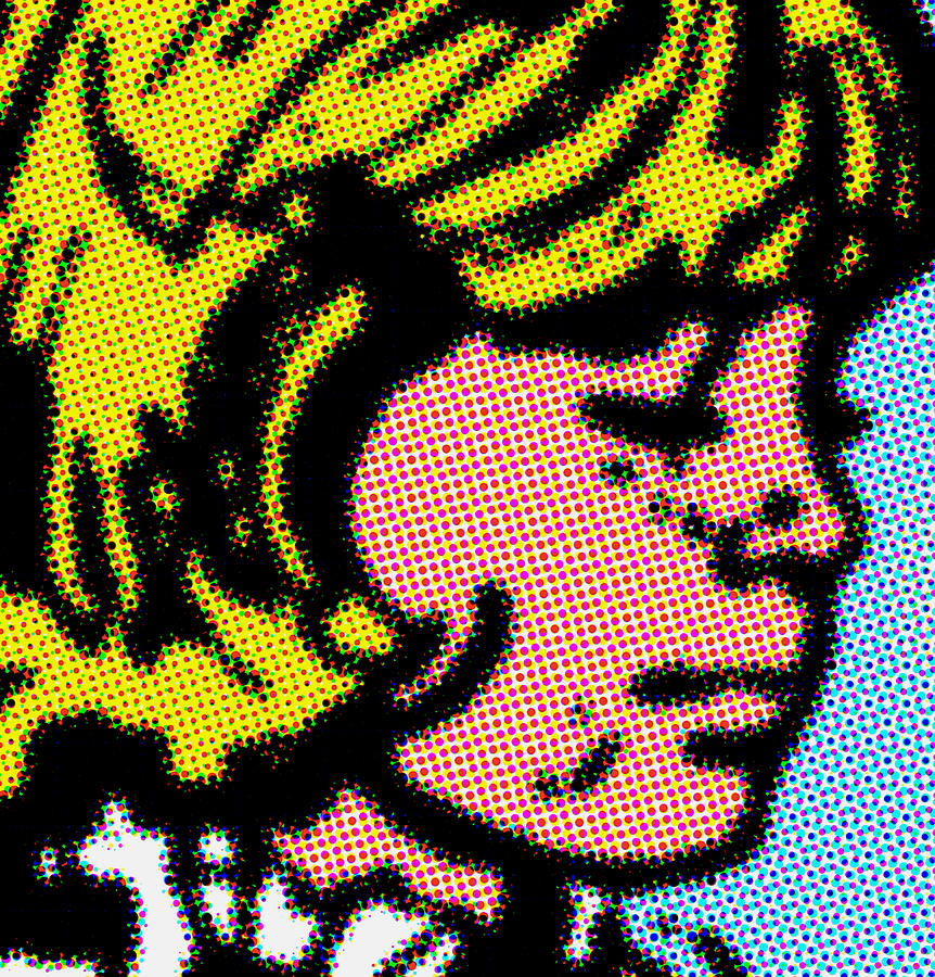 Pensive Girl Homage to Roy Lichtenstein Painting by Steve Fields