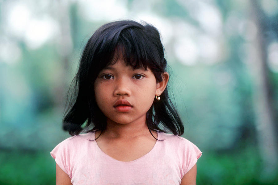 Pensive Girl In Bali Photograph By Wernher Krutein Fine Art America 