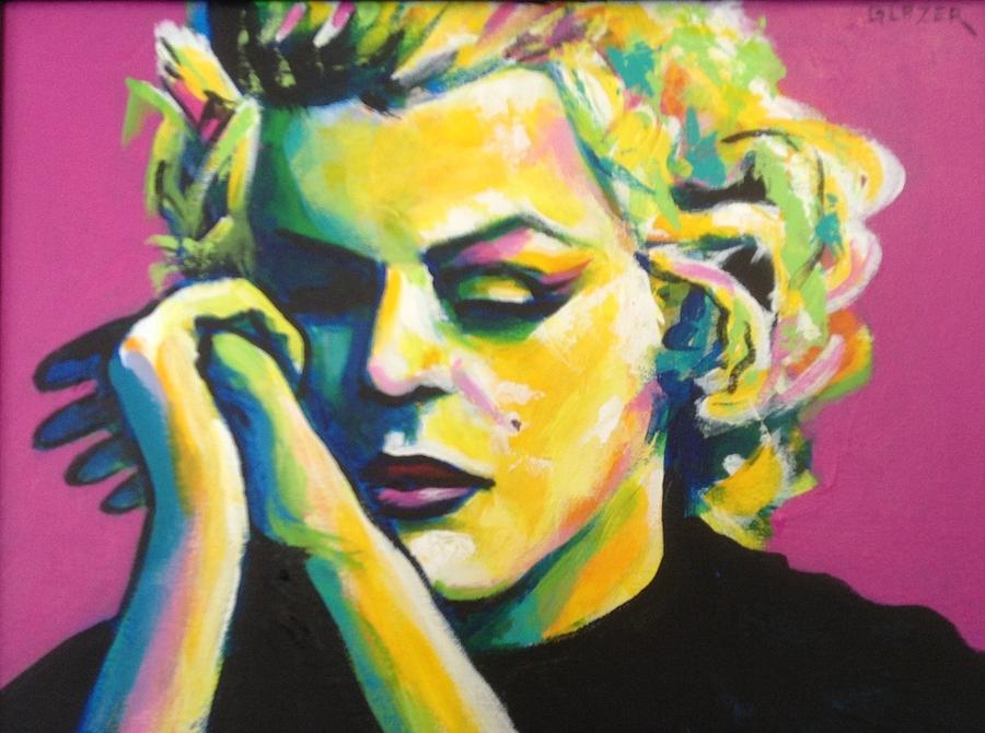 Pensive Marilyn Painting by Stuart Glazer