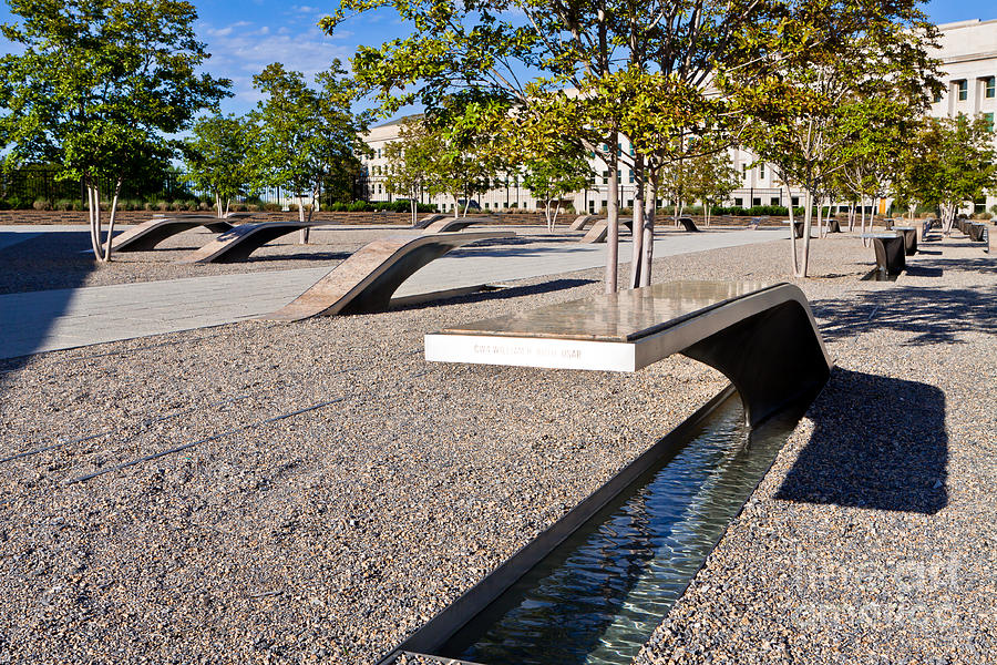 Washington D.c. Photograph - Pentagon Memorial by Lawrence Burry