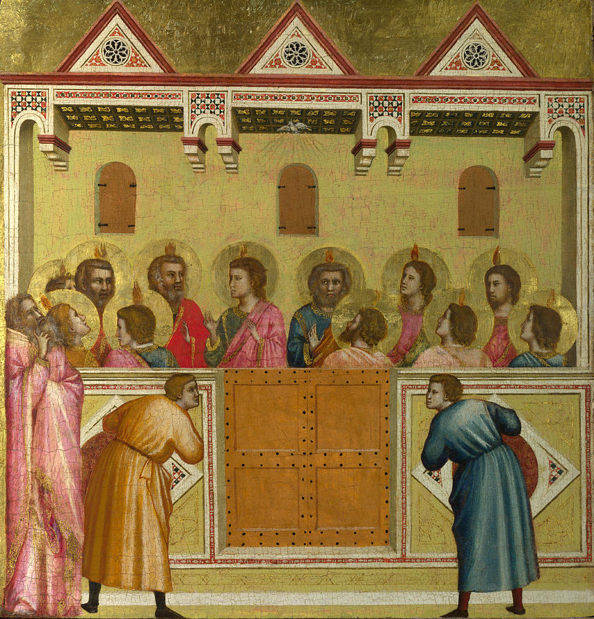 Pentecost Painting by Giotto di Bondone