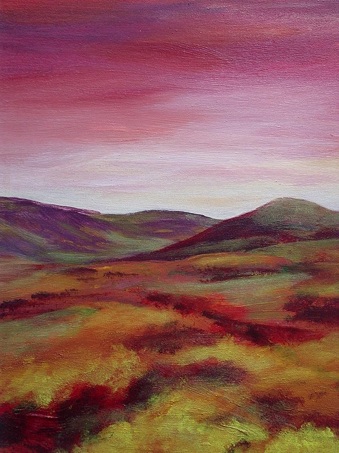 Pentland Hills Scotland Painting by Hazel Millington