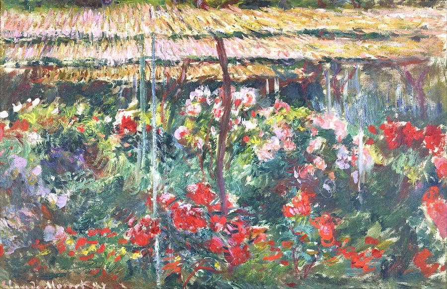 Peony Garden Digital Art by Claude Monet