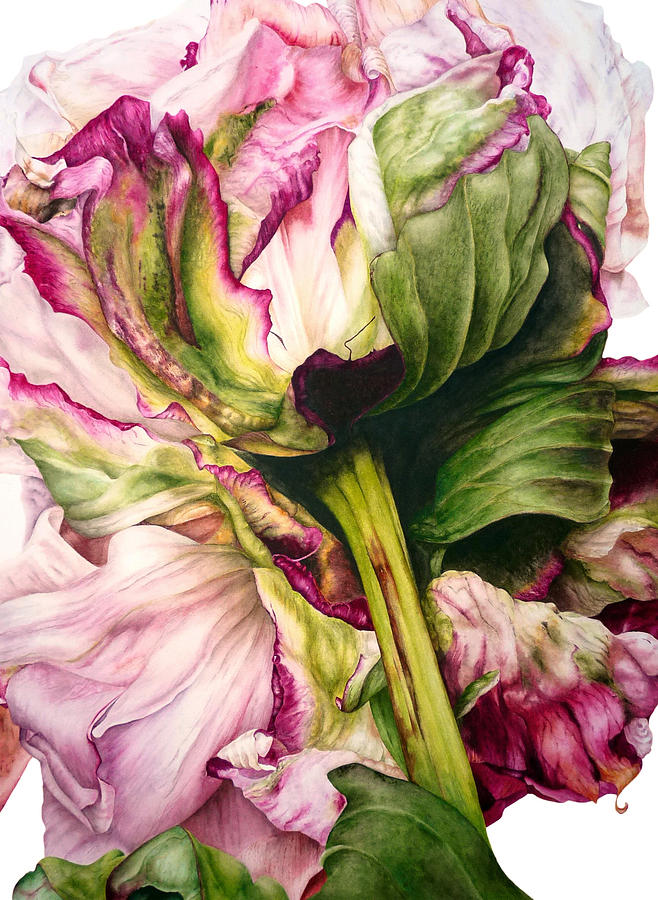 Flowers Still Life Painting - Peony II by Marie Burke