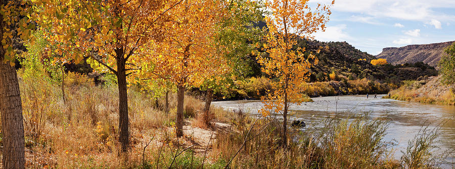 People Fishing In The Rio Grande River Photograph By Panoramic Images 