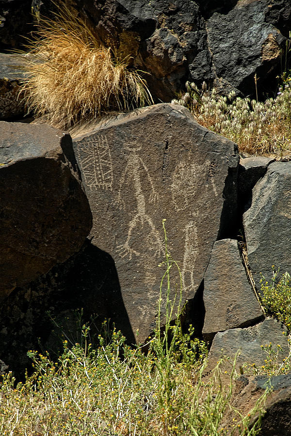 People petroglyph Photograph by John Bennett
