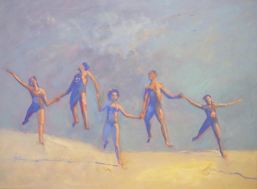 SOLD People Love to Move Painting by Irena Jablonski