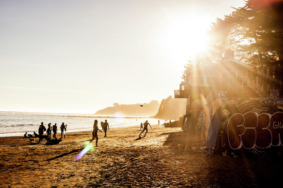 People On A Beach In California Photograph by Tim Martin People On A Beach In California Photograph by Tim Martin