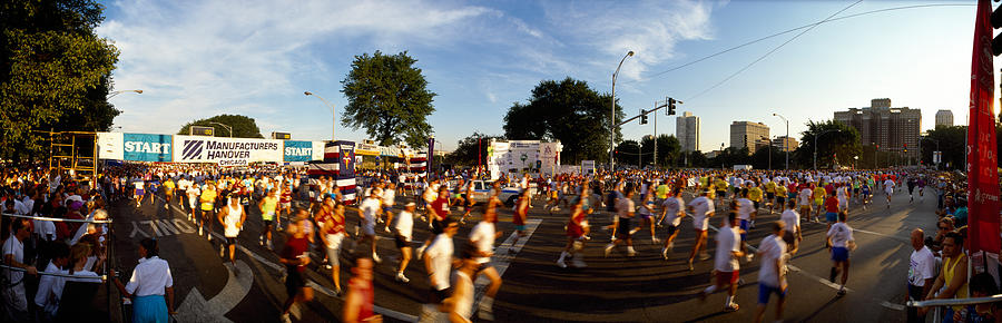 People Participating In A Marathon Photograph by Panoramic Images