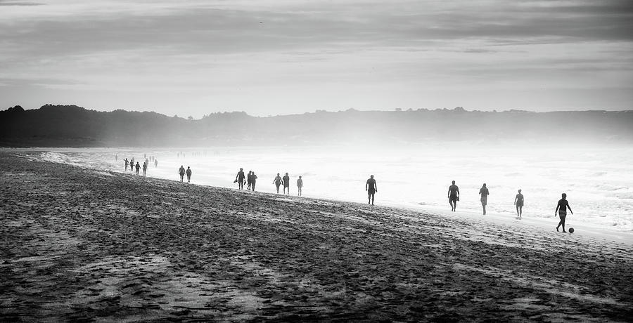 People Walking On The Beach Photograph by Ramón Espelt Photography